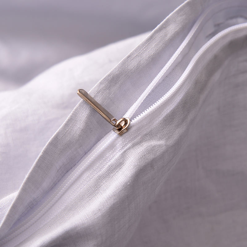 Natural Color Simple Two Stone pure Washed linen Sheet Set